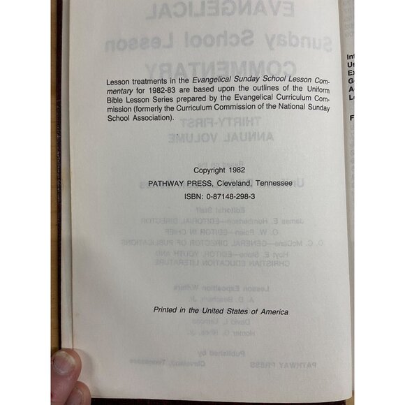 Vintage 1982-83 Evangelical Sunday School Commentary Pathway Press Christian - Picture 5 of 8